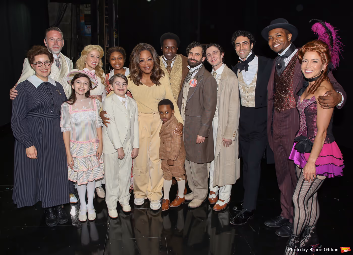 Photos: Oprah Winfrey Poses Backstage with the Cast of RAGTIME Image