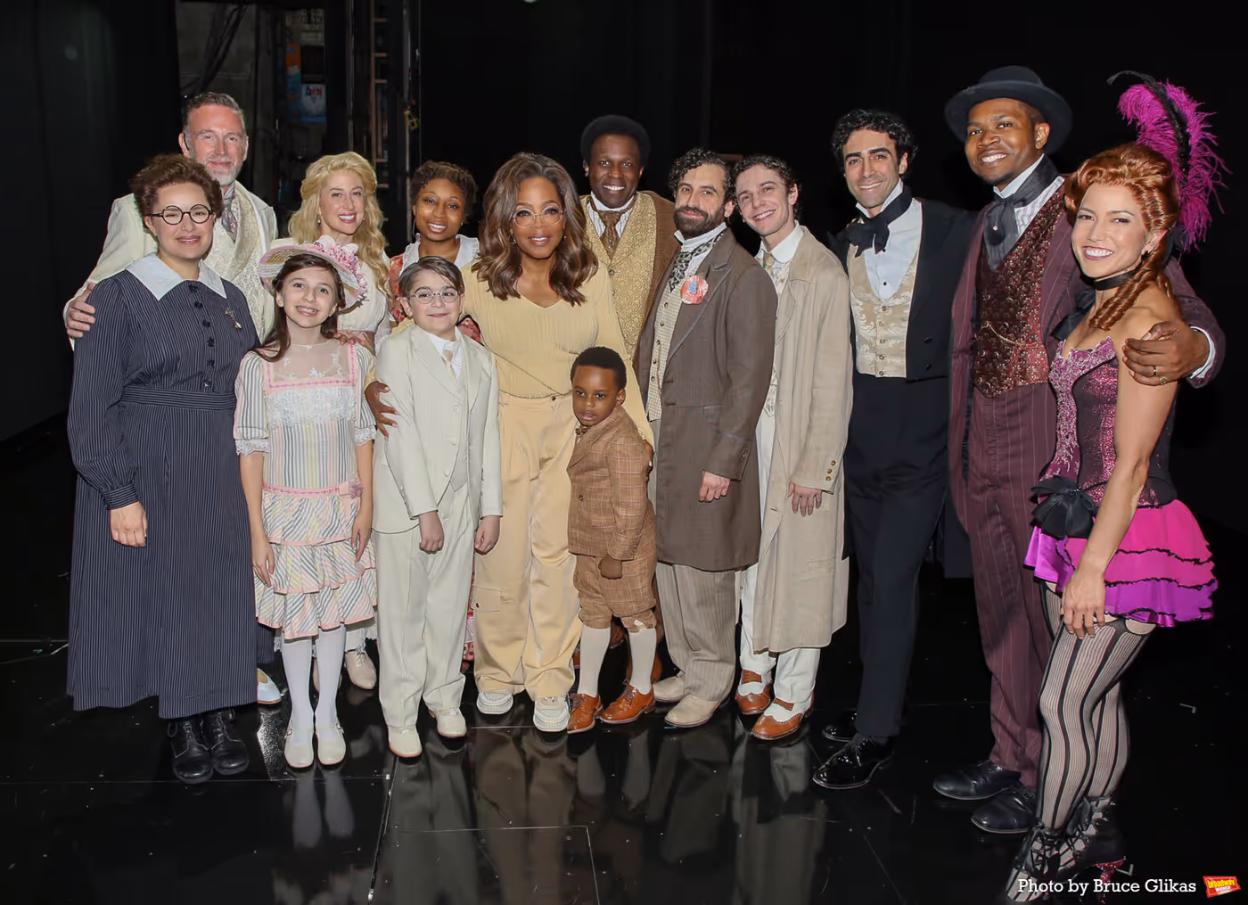 Photos: Oprah Winfrey Poses Backstage with the Cast of RAGTIME Image