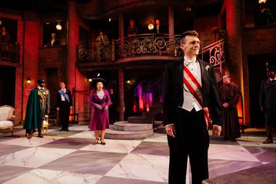 Sam Lilja with the cast of Measure for Measure Photo