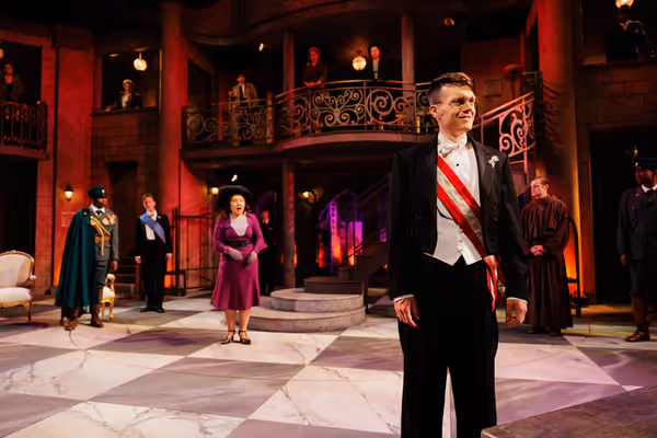 Sam Lilja with the cast of Measure for Measure Photo