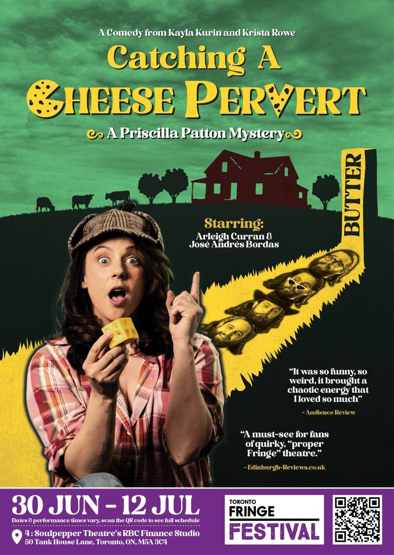 Interview: Kayla Kurin & Krista Rowe of CATCHING A CHEESE PERVERT: A PRISCILLA PATTON MYSTERY at Toronto Fringe Image