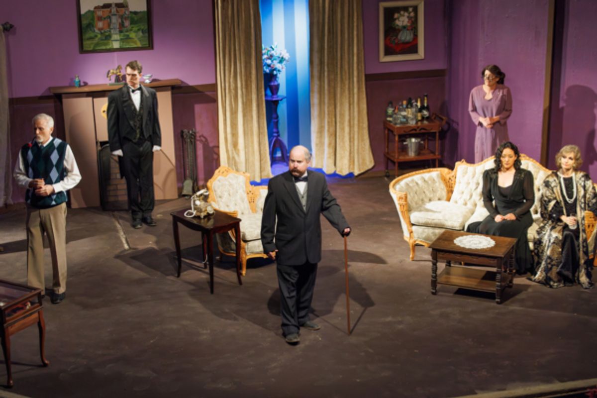 Christopher F Smith, Nikolas Greene, Patrick Atkinson, Kelsey Bye, Alice Lee and Maya Rath at Photos: THE MURDER OF ROGER ACKROYD From Orinda Starlight Village Players