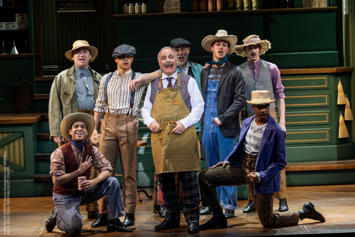Adam Heller and the ensemble at Photos: Beth Leavel, Matt Doyle, Ruthie Ann Miles and More in HELLO, DOLLY! at Ogunquit Playhouse