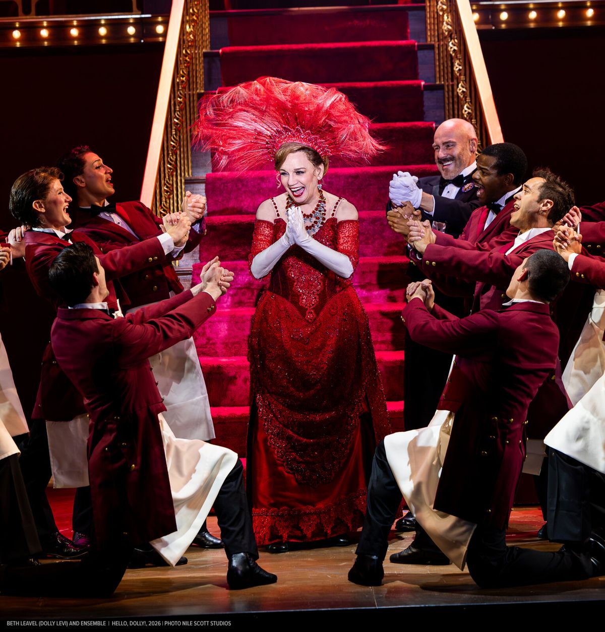 Beth Leavel and the ensemble at Photos: Beth Leavel, Matt Doyle, Ruthie Ann Miles and More in HELLO, DOLLY! at Ogunquit Playhouse