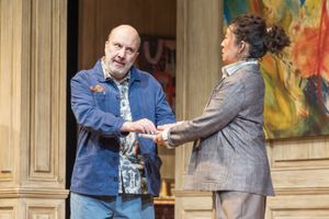 Paul Chahidi (John) and Sandra Oh (Alice) Photo