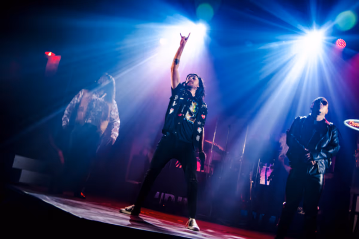 Andre Williams, Jason S. Kopp and Marquise Neal. Photography by Oliver Rodriguez. at Photos: ROCK OF AGES at The Actors Studio of New Jersey at Dunellen Theatre