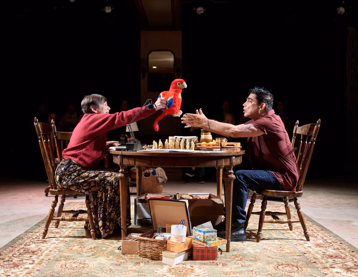 Alma Cuervo and Michael DeLorenzo at Photos: WHAT BECAME OF US is Now Playing at Signature Theatre