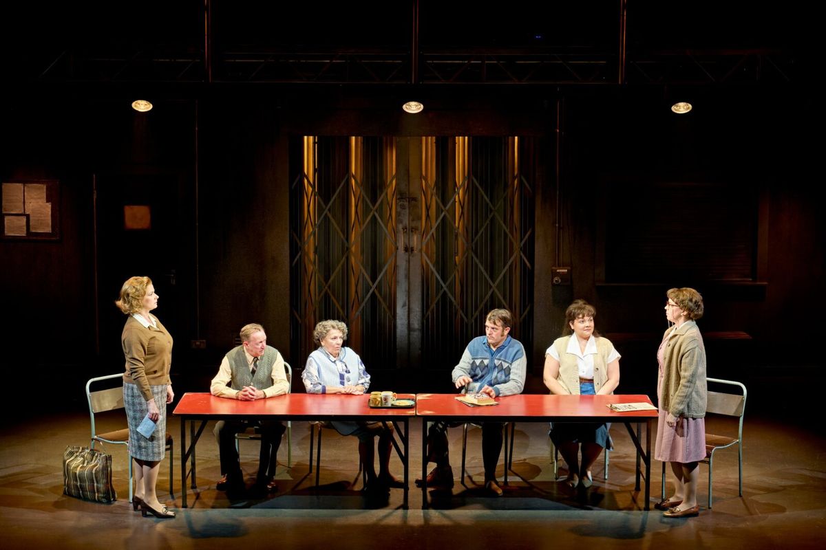 Caroline Sheen, Darren Lawrence, Gillian Elisa  Matthew Woodyatt, Sarah Pugh, and Kirsty Malpass at Photos: PRIDE Makes World Premiere at the National Theatre