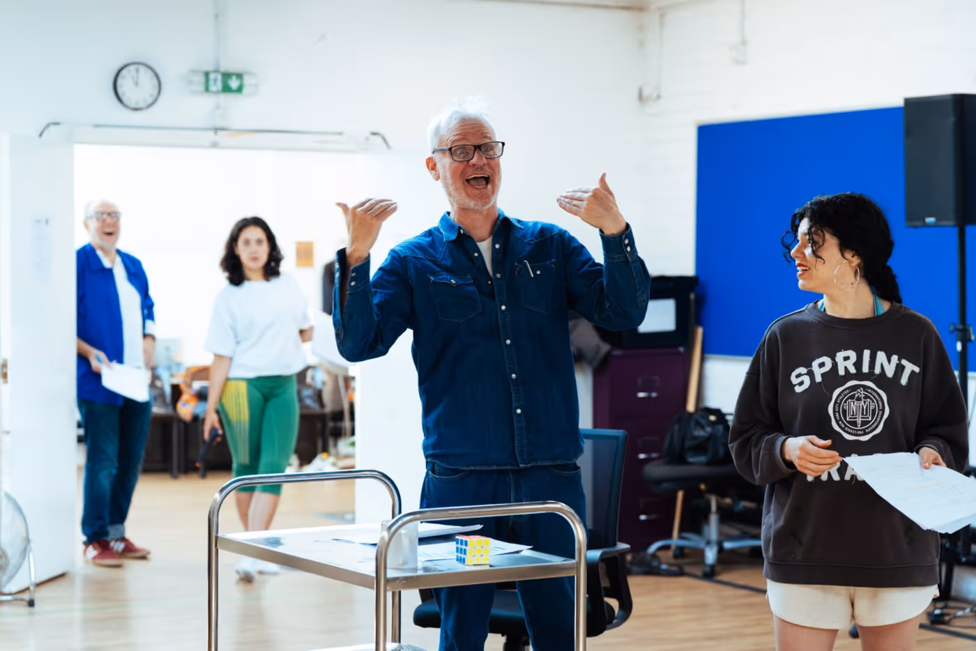 Photos: Headlong's ROBOTA in Rehearsal at Oxford Image