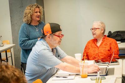 Designers Kathy Fabian,  Darron L West and Amy Stoller Photo
