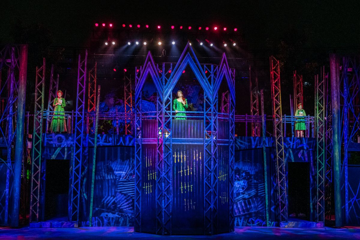 Amelie Lock, Kara Lindsay and Lake Schultz  Photo by Phillip Hamer at Photos: Nik Walker, Kara Lindsay and More Star in SHREK At The Muny