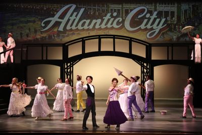 Max Frank, Olivia Steele and the company of RAGTIME Photo