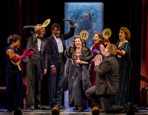 Melanie Brezill, Shawn Pfautsch, Donterrio, Megan Mullally, Grey Henson, Andrea San Miguel, Will Koski and Linda Mugleston @ BroadwayWorld Melanie Brezill, Shawn Pfautsch, Donterrio, Megan Mullally, Grey Henson, Andrea San M Photo