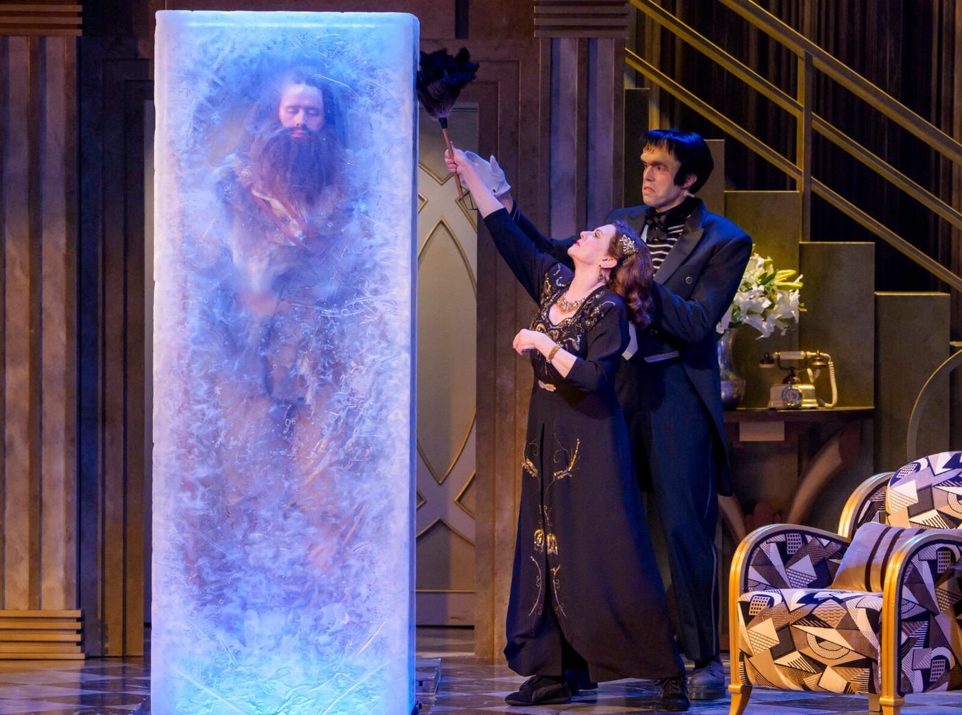 Photos: Megan Mullally and Nick Offerman in ICEBOY! at the Goodman Image