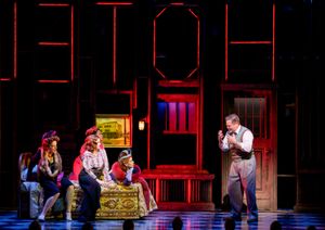 Linda Mugleston, Megan Mullally, Melanie Brezill, Andrea San Miguel and Nick Offerman @ BroadwayWorld Linda Mugleston, Megan Mullally, Melanie Brezill, Andrea San Miguel and Nick Offerman Photo