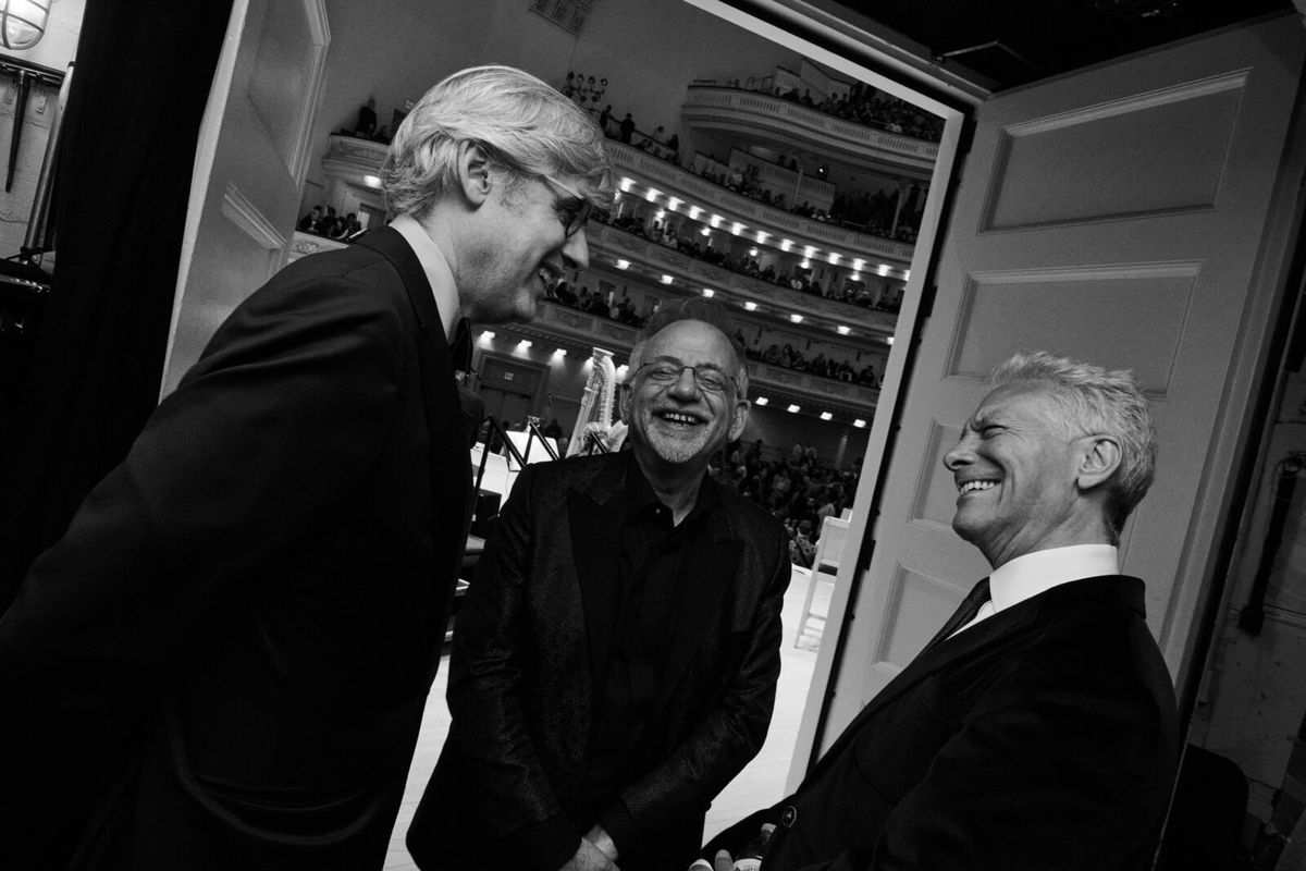 Mo Rocca, Marc Shaiman, Michael Feinstein at Photos: Backstage with the Stars of LIZA! AT 80 at Carnegie Hall