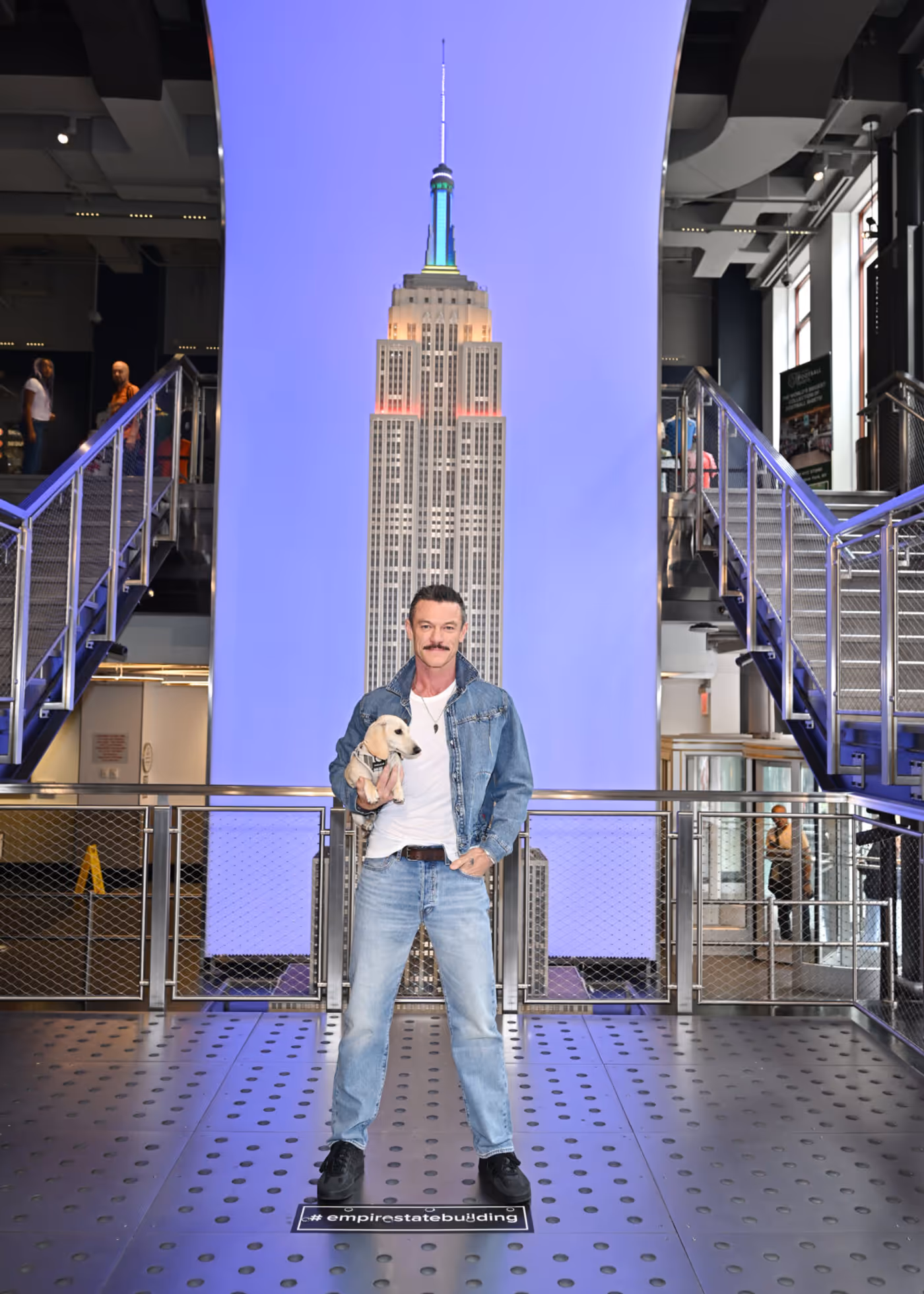 Photos: THE ROCKY HORROR SHOW Star Luke Evans Lights a Rainbow Empire State Building for NYC Pride Image