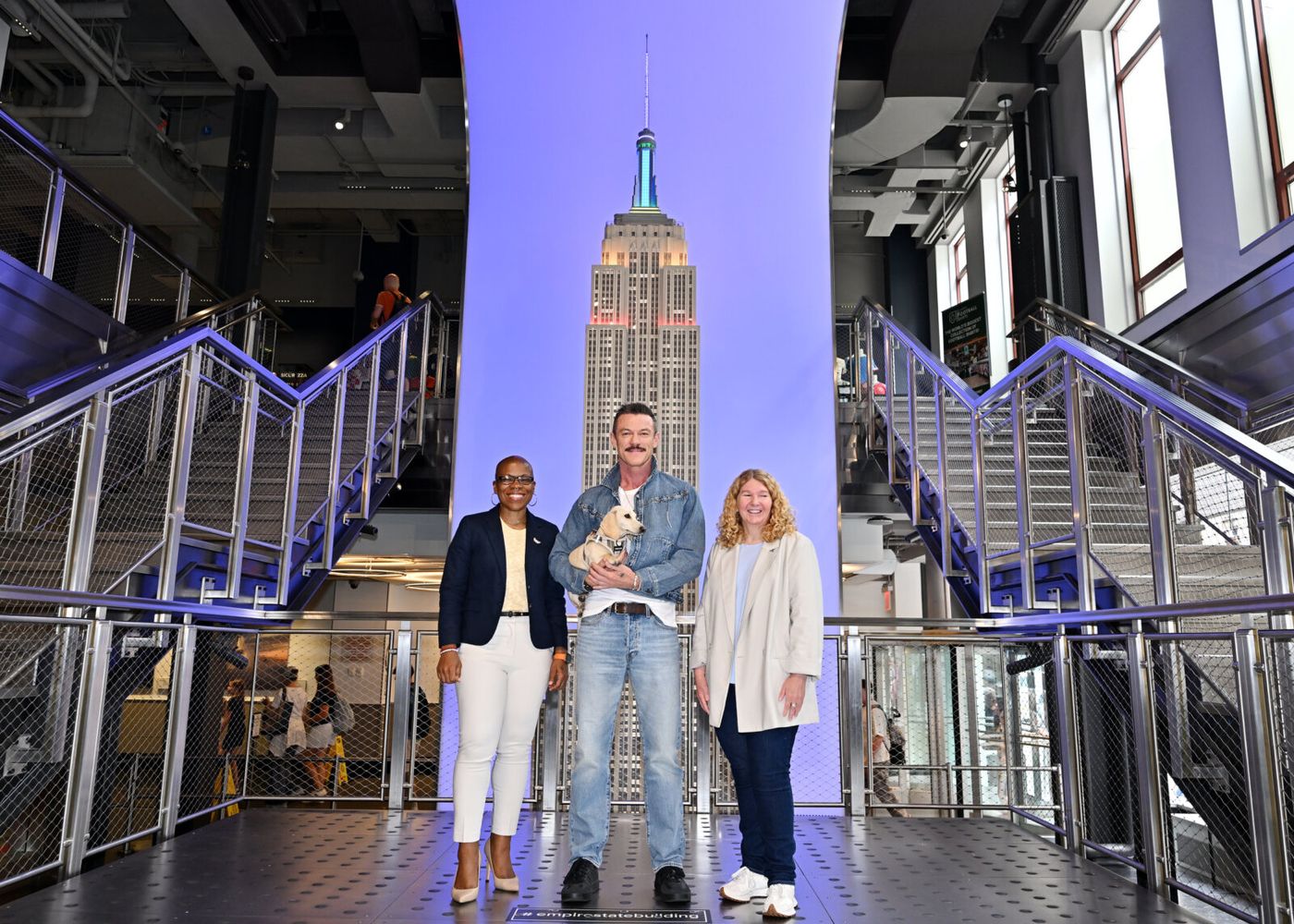 Photos: THE ROCKY HORROR SHOW Star Luke Evans Lights a Rainbow Empire State Building for NYC Pride Image