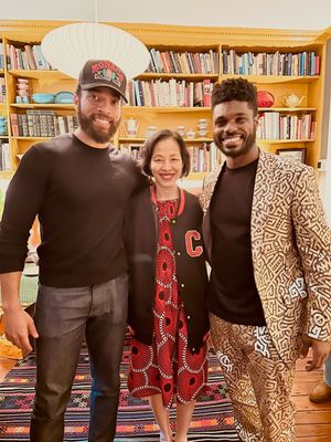 John Clarence Stewart, Lia Chang, and Dr. Edward W. Hardy Photo