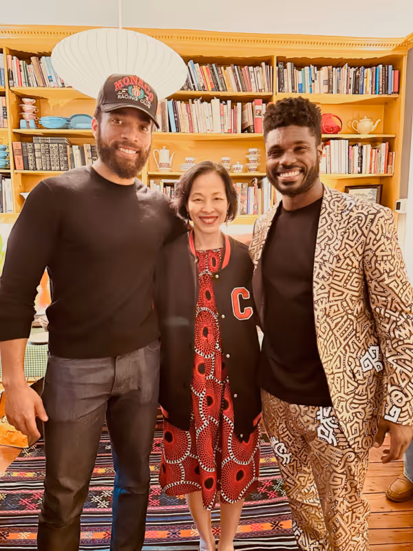John Clarence Stewart, Lia Chang, and Dr. Edward W. Hardy Photo