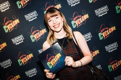 Abbie Budden at gala night for RIDE THE CYCLONE, credit Charlie Flint Photo