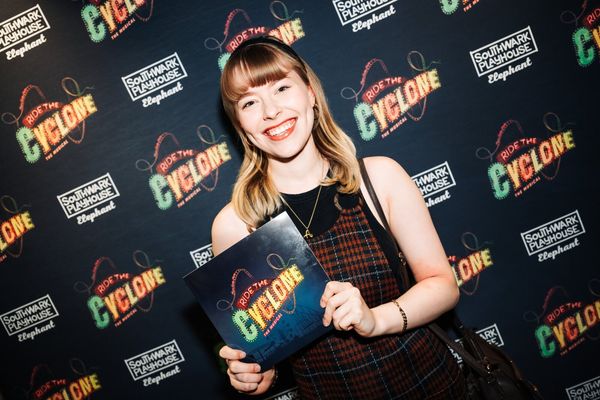 Abbie Budden at gala night for RIDE THE CYCLONE, credit Charlie Flint Photo