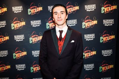 Bartek Kraszewski at gala night for RIDE THE CYCLONE, credit Charlie Flint Photo