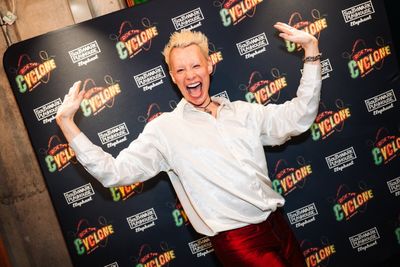 Divina De Campo at gala night for RIDE THE CYCLONE, credit Charlie Flint Photo