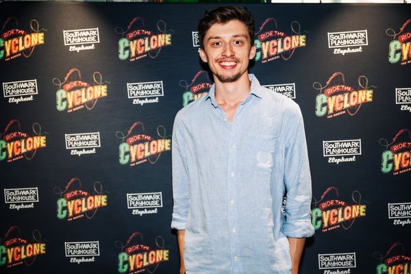 Henry Calvert at gala night for RIDE THE CYCLONE, credit Charlie Flint Photo