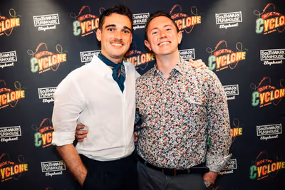 Jack Maple & Jack Eidson (producers) at gala night for RIDE THE CYCLONE, credit Charl Photo