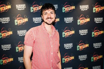 Lewis Brown at gala night for RIDE THE CYCLONE, credit Charlie Flint Photo