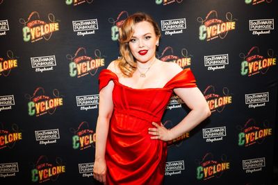 Rebecca D'Lacey at gala night for RIDE THE CYCLONE, credit Charlie Flint Photo