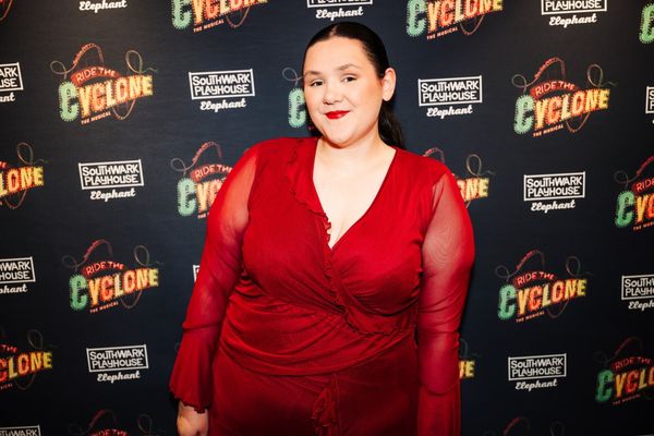 Robyn Gilbertson at gala night for RIDE THE CYCLONE, credit Charlie Flint Photo