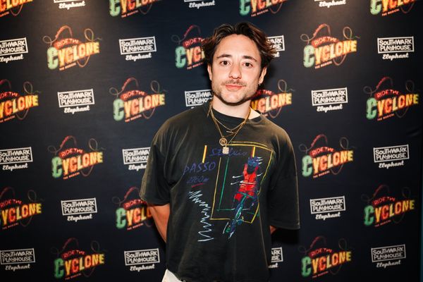 Ryan Sampson at gala night for RIDE THE CYCLONE, credit Charlie Flint Photo
