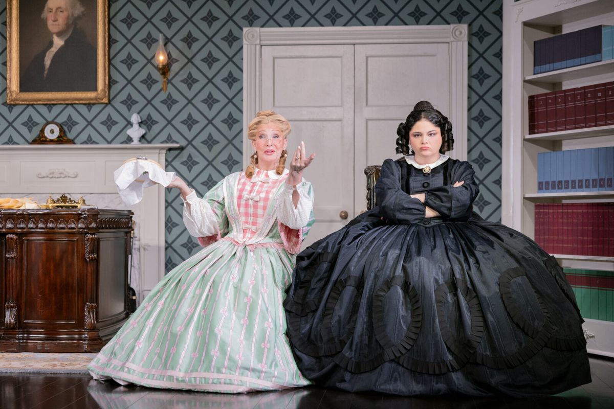 Bianca Leigh and Meg Stalter at Photos: First Look at Meg Stalter in OH, MARY! on Broadway