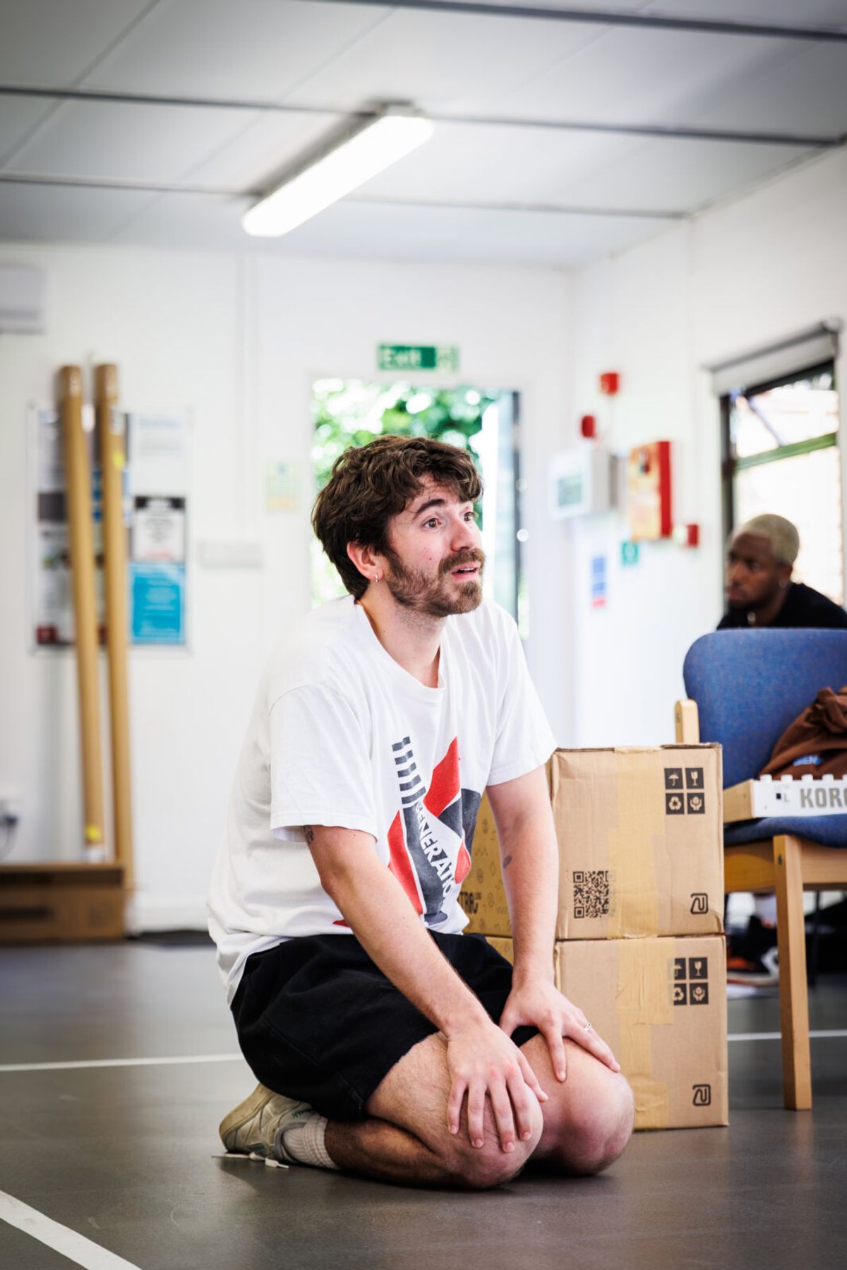 Noah Galvin at Photos: Josh Radnor. Noah Galvin and Khalil Madovi in HIT MACHINE Rehearsals