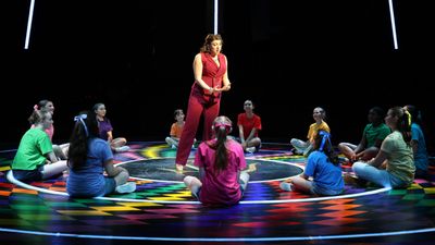 Olivia Valli and the youth choir in Joseph and the Amazing Technicolor Dreamcoat Photo