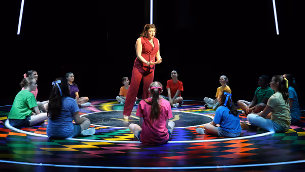 Olivia Valli and the youth choir in Joseph and the Amazing Technicolor Dreamcoat Photo