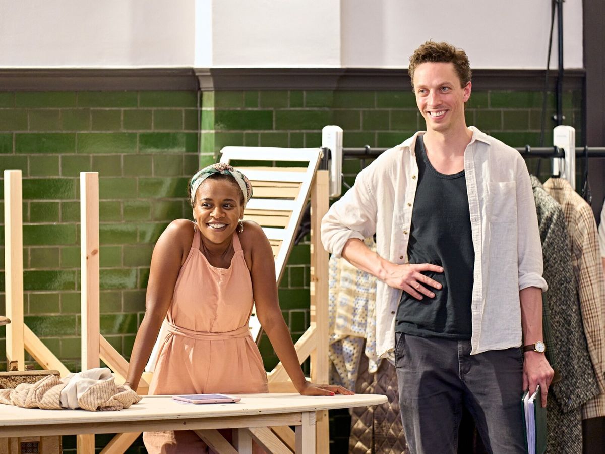 Ayesha Antoine and Rowan Polonski at Photos: Alan Ayckbourn’s HOW THE OTHER HALF LOVES in Rehearsal