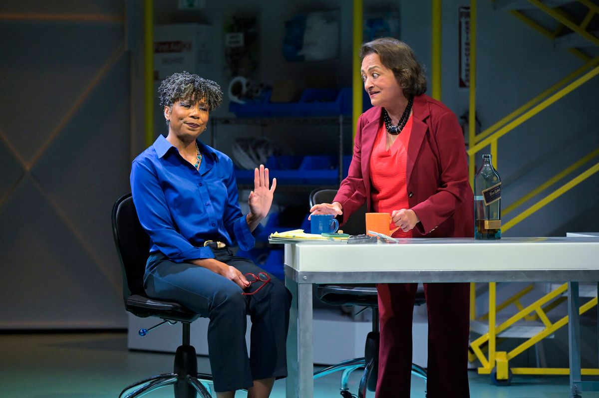 Kathryn Smith-McGlynn and Ranjita Chakravarty at Photos: THE EMPLOYEE DHARMA HANDBOOK At TheatreWorks Silicon Valley