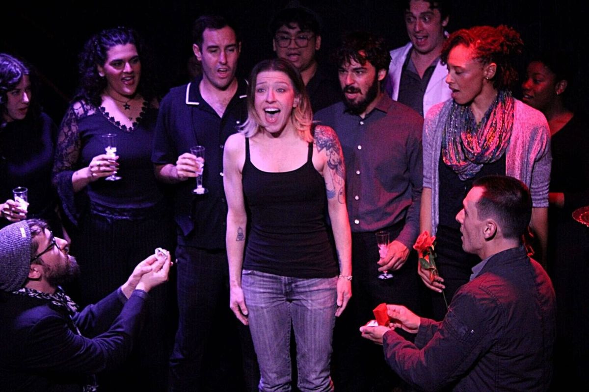Renee Cohen and cast. at Photos: IF/THEN At Chromolume Theatre at the Zephyr