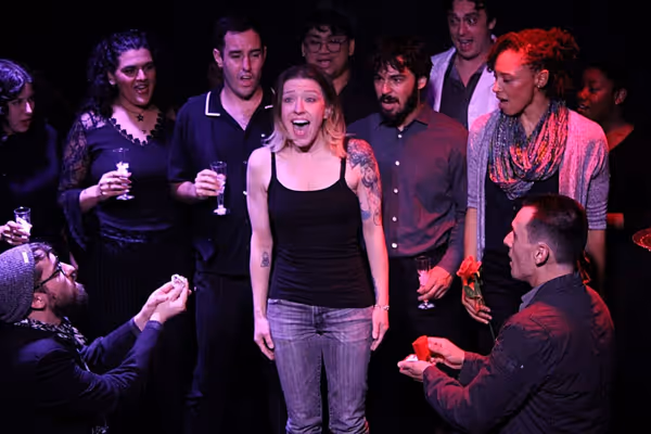 Renee Cohen and cast. Photo