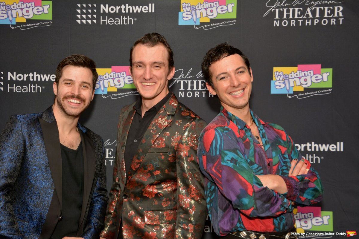 Mike Ferlita, Zach Cossman and Sean Widener at Photos: THE WEDDING SINGER Opens at The John W. Engeman Theater Northport