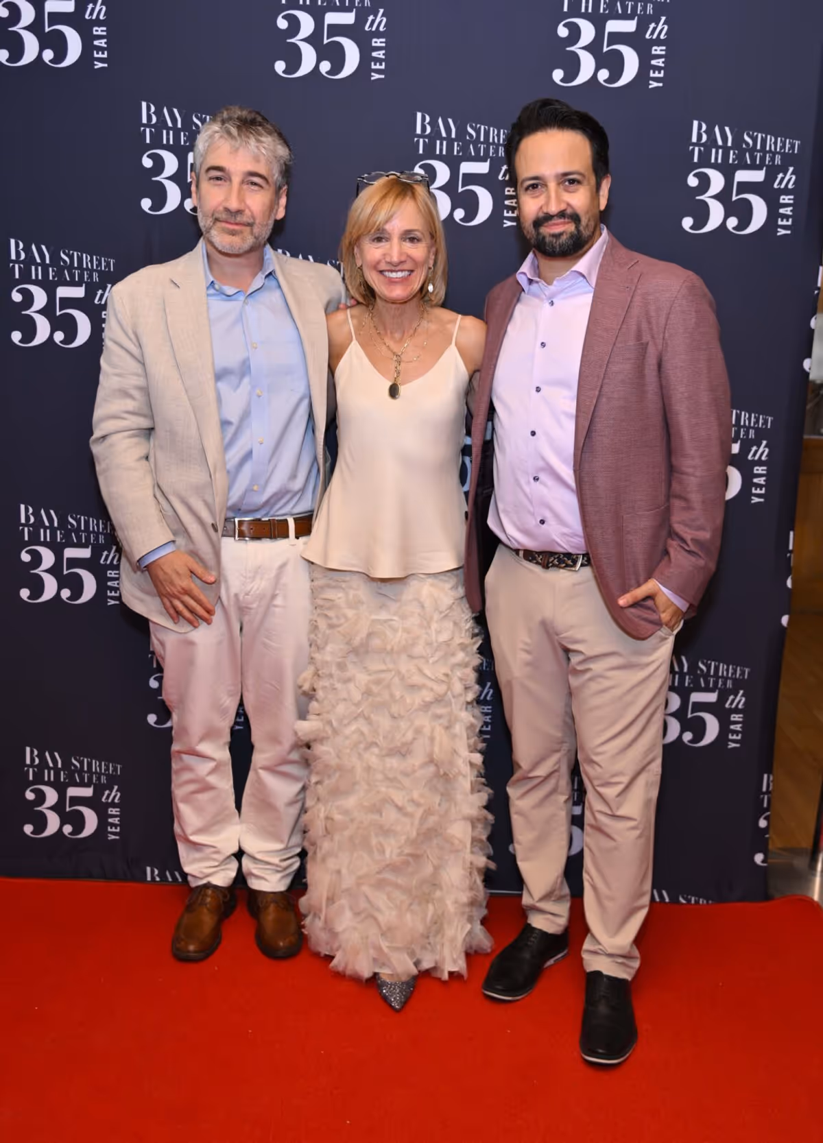 Scott Schwartz, Tracy Mitchell and Lin-Manuel Miranda at Photos: Lin-Manuel Miranda Honored With Lifetime Achievement Award at Bay Street Theater Gala