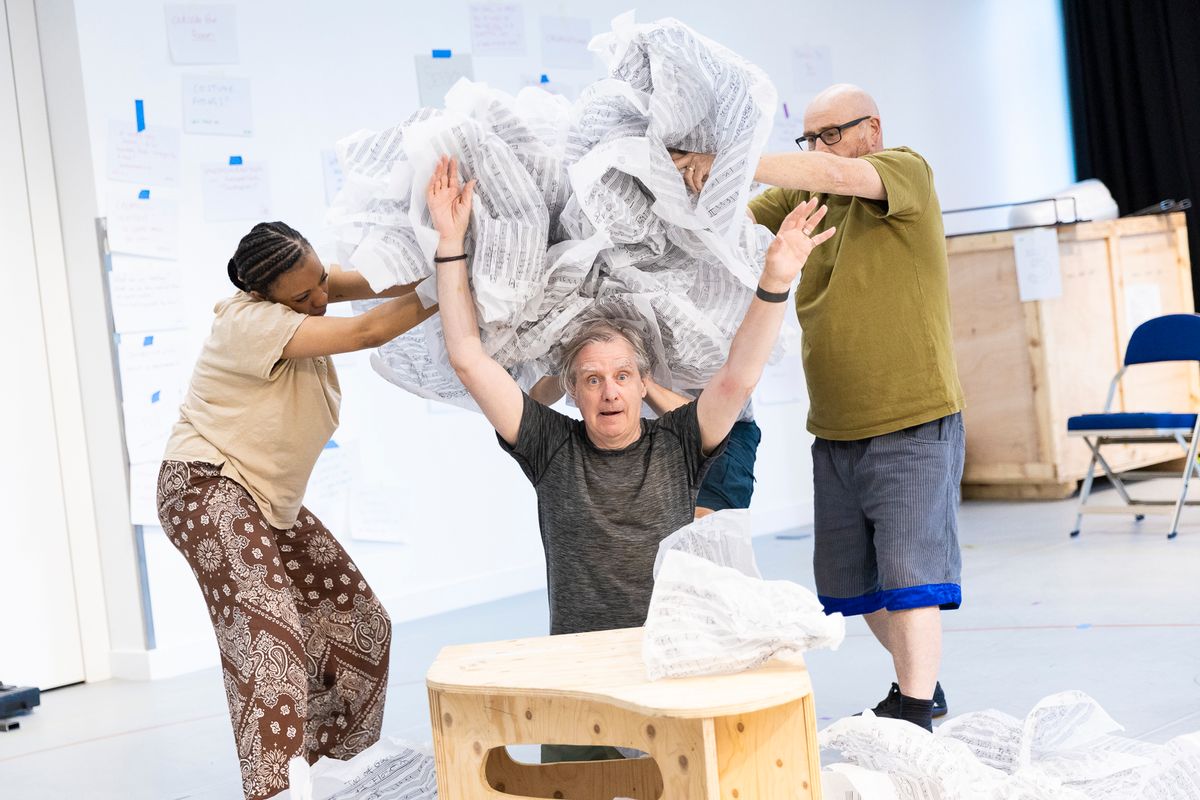 Janet Etuk, Phelim McDermott and Vic Llewellyn at Photos: TAO OF GLASS in Rehearsal at @sohoplace Theatre