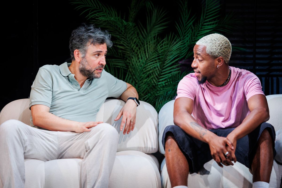 Josh Radnor and Khalil Madovi at Photos: Josh Radnor, Noah Galvin & Khalil Madovi in HIT MACHINE