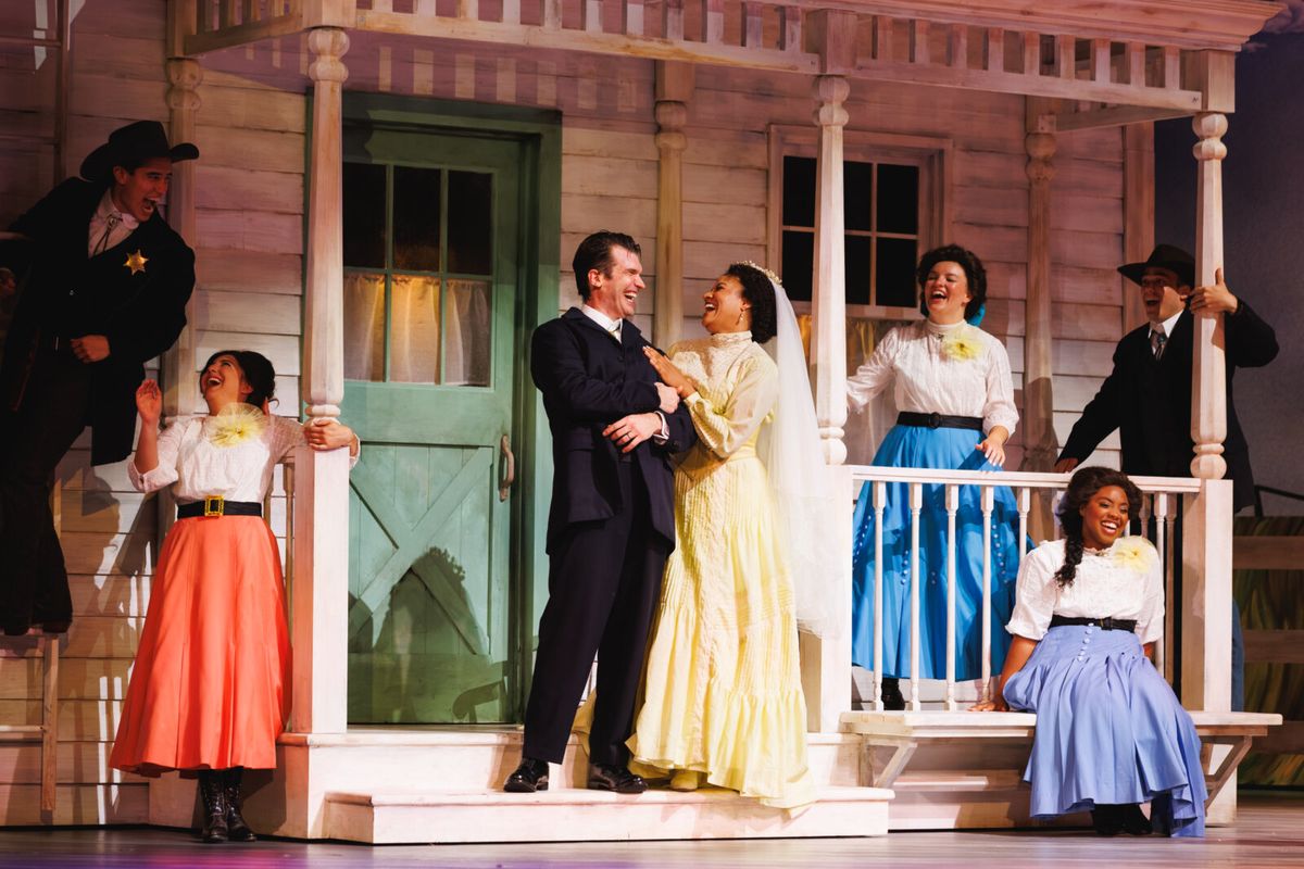 Michael Adams , Shereen Pimentel, and Company at Photos/Video: OKLAHOMA! At Glimmerglass Festival Starring Shereen Pimentel, Michael Adams and More
