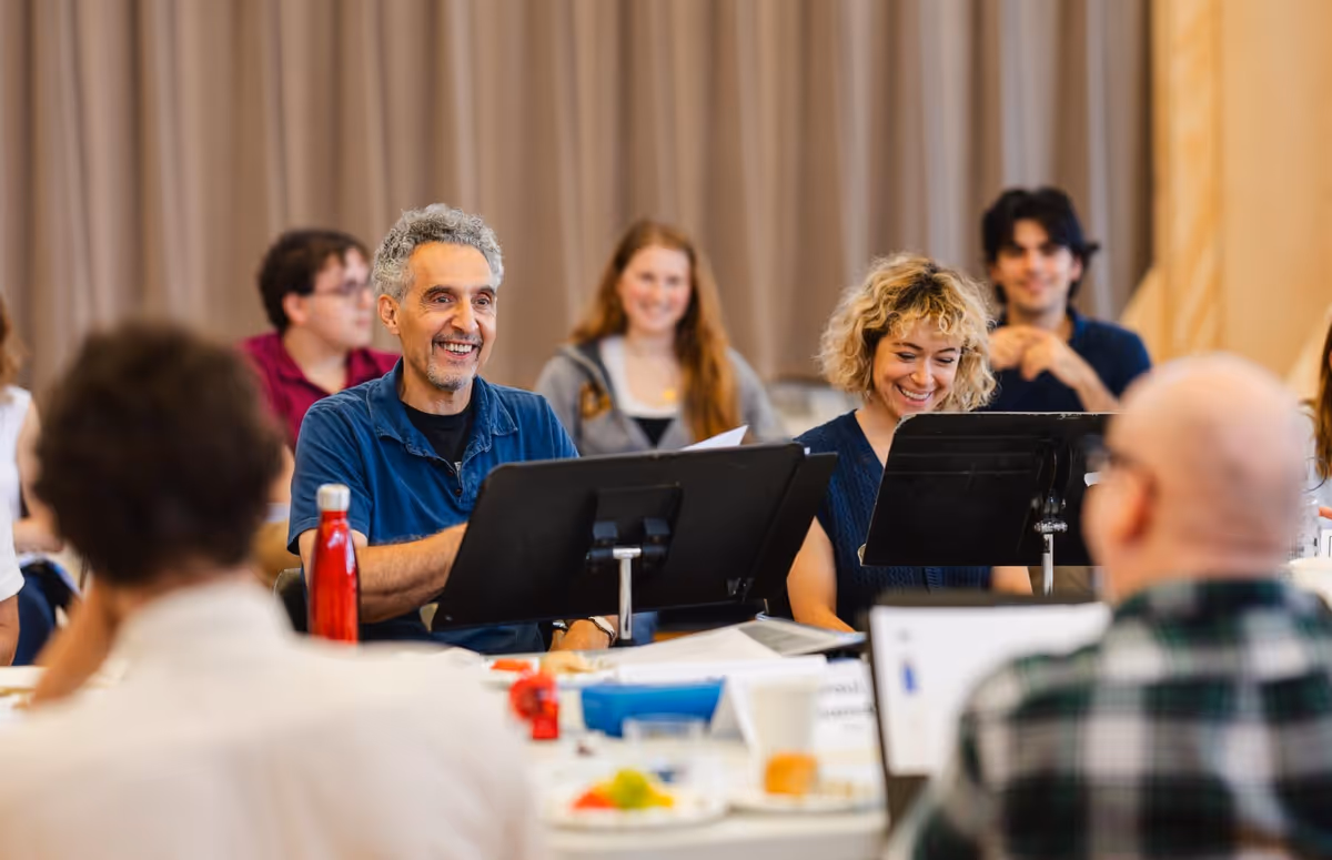 John Turturro and Tatiana Maslany at Photos: Paul Giamatti, Tatiana Maslany and More in RHINOCEROS Rehearsals at A.R.T.