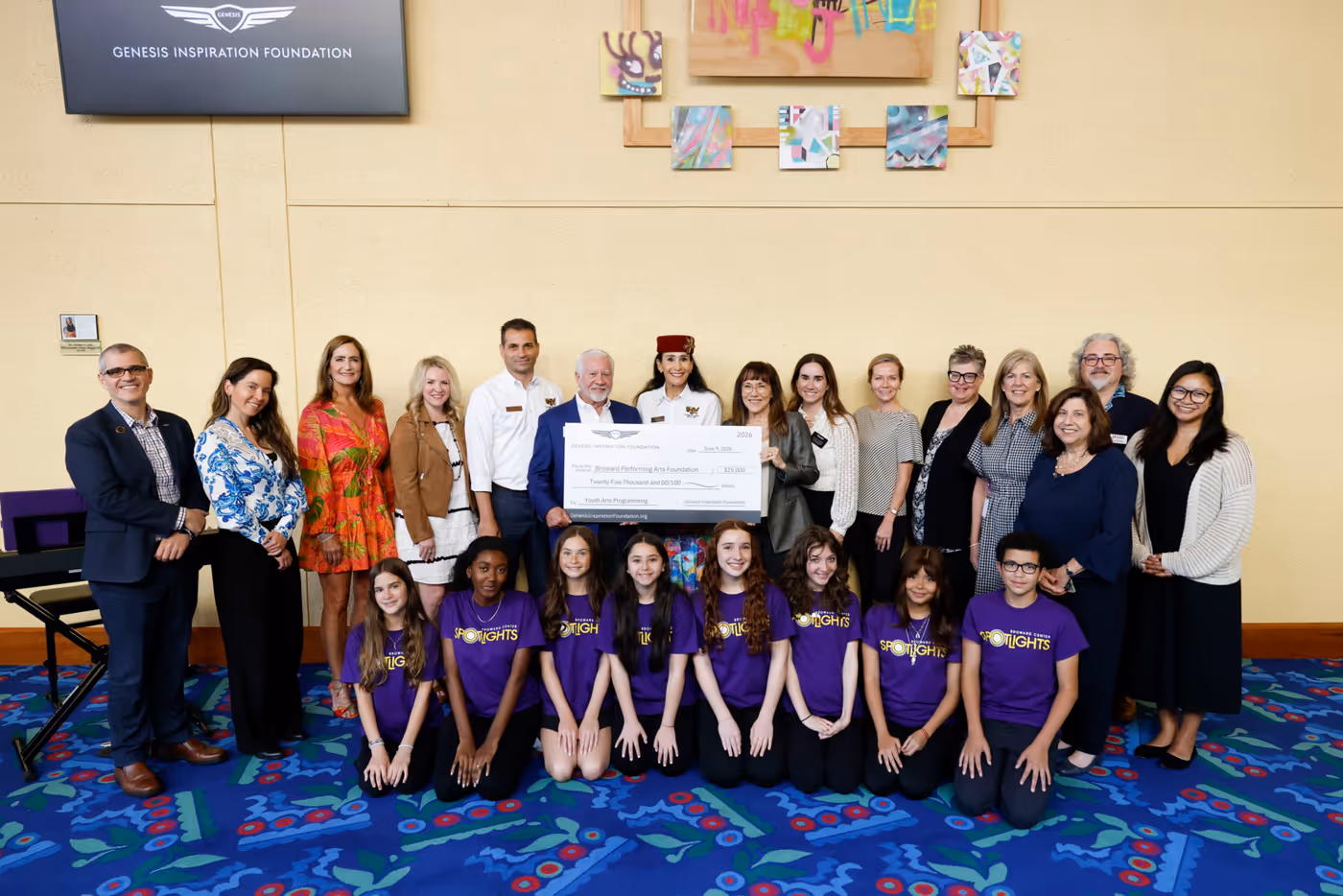 Photos: Genesis Inspiration Foundation Donates $25,000 to Broward Performing Arts Foundation Image