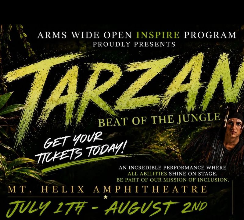 Interview: Chris Rubio of TARZAN: BEAT OF THE JUNGLE at Arms Wide Open At Mt. Helix Amphitheatre Image